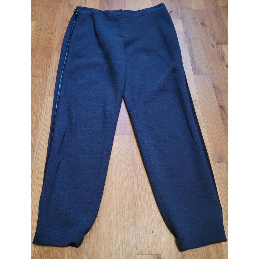 Akris Punto Women's Navy Jogger Pants Side Zipper Detail Size 4